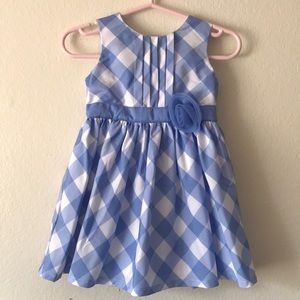 Gingham Blue Carter’s Special Occassion Dress 9M